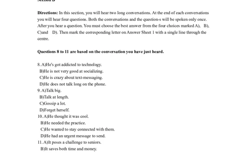 2016年6月大学英语四级听力题目答案及原文第1套解析_英语四六级保存避免失效_最新更新，视频都在这_2026、6月四级速转存易和谐_新大学英语2025.6月4.6级真题_1.1989-2016年（旧题型）