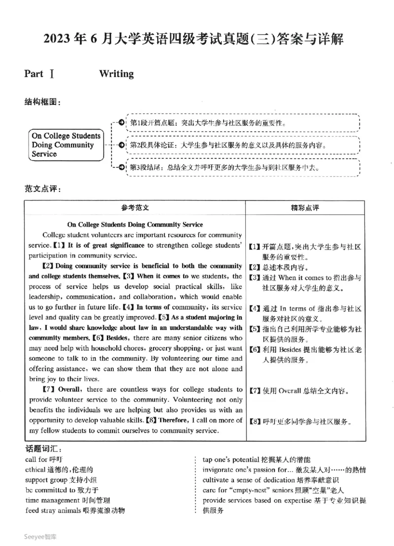 2023.06四级真题第3套详解_英语四六级保存避免失效_最新更新，视频都在这_2026、6月四级速转存易和谐_新大学英语2025.6月4.6级真题_※1.四级历年真题、解析及听力_2.2017-2024年（新题型）