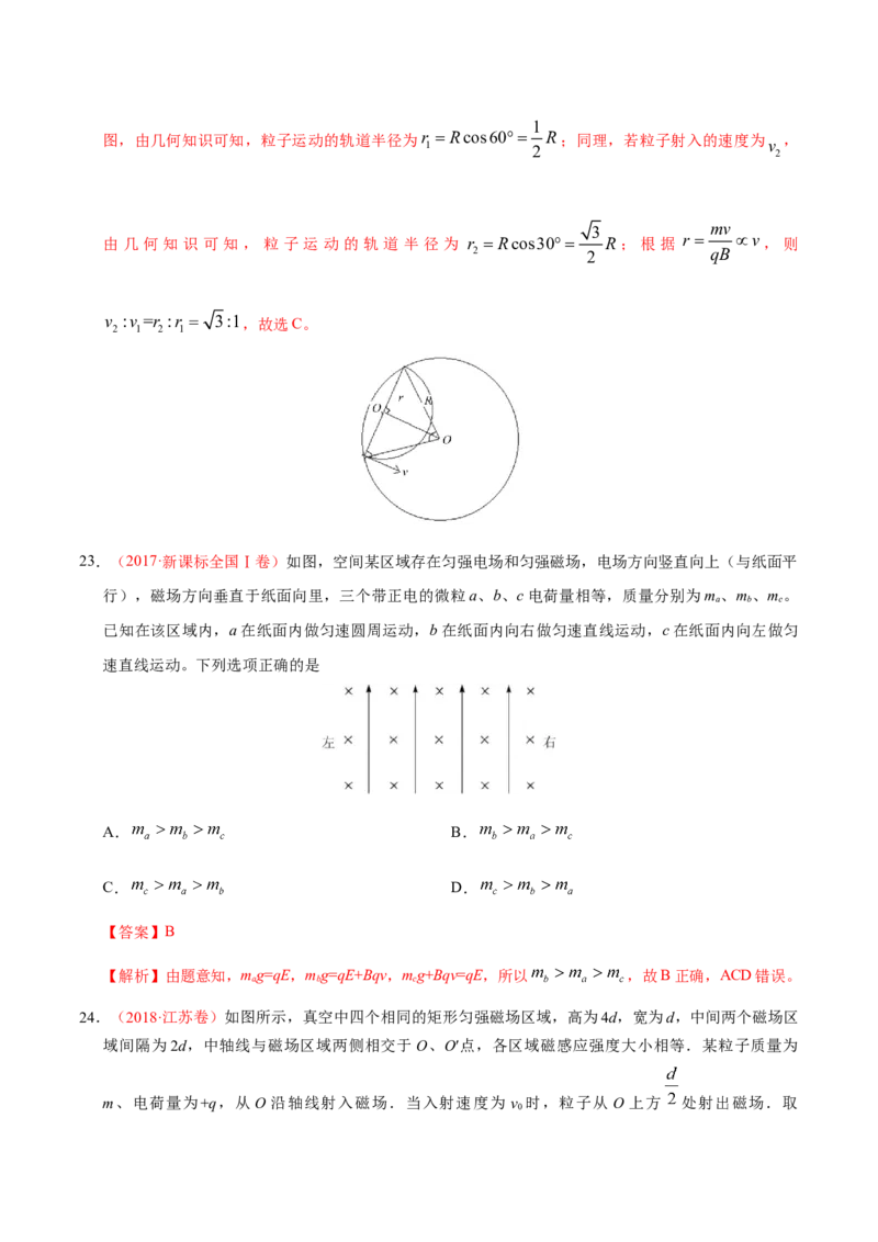 解密10磁场（解析版）-高频考点解密2021年高考物理二轮复习讲义+分层训练_04高考物理_新高考复习资料_2021年新高考资料_高频考点解密2021年高考物理二轮复习讲义+分层训练
