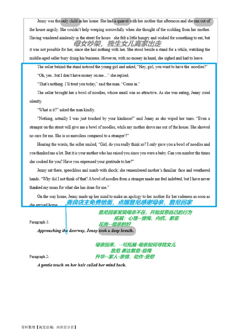 读后续写思维方向专练(06)-2024届高三英语一轮起航_03高考英语_新高考复习资料_2024年新高考资料_专项复习资料_读后续写思维专练-2024届高三英语大一轮复习作文起航