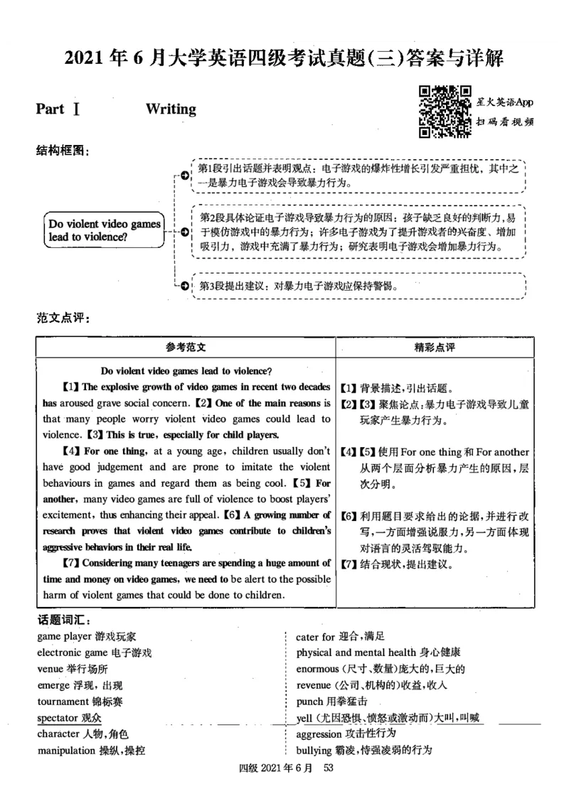 2021.06英语四级答案解析第3套_英语四六级保存避免失效_最新更新，视频都在这_2026、6月四级速转存易和谐_新大学英语2025.6月4.6级真题_※1.四级历年真题、解析及听力_2.2017-2024年（新题型）