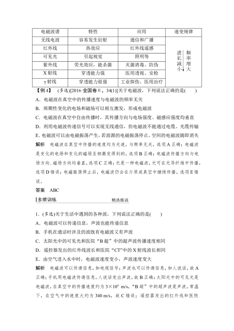 选修3-4第4讲_04高考物理_新高考复习资料_2022年新高考复习资料_高考物理2022年一轮复习各版本_2.2022年高考物理一轮复习新高考1津鲁琼辽鄂适用_配套习题