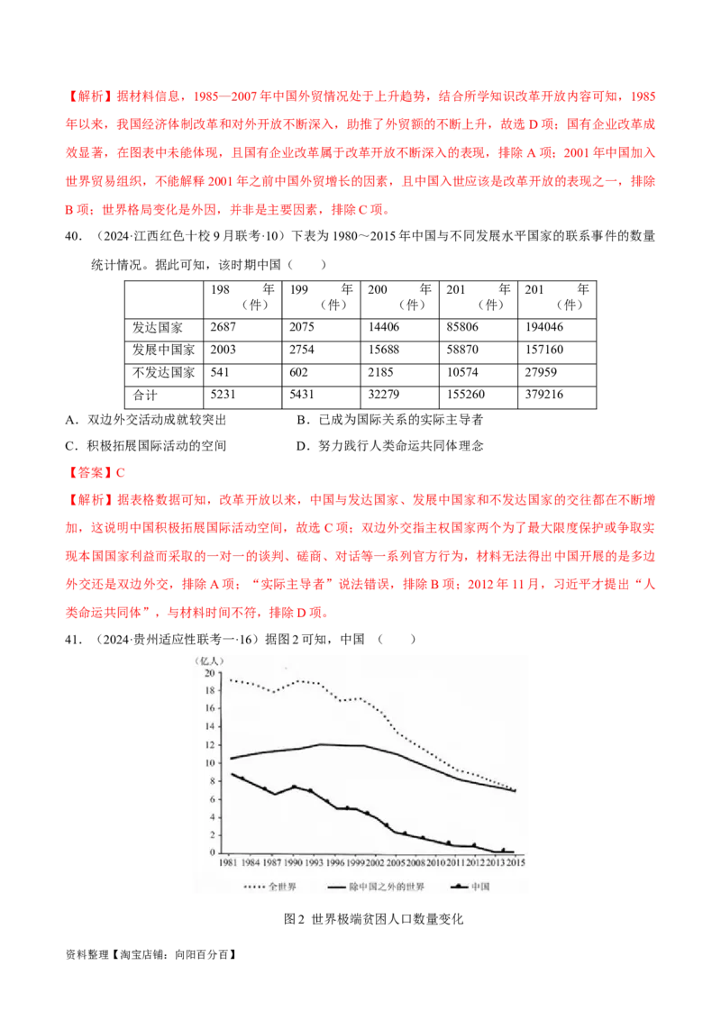 重难点08中国特色社会主义道路的开创与发展（解析版）_07高考历史_新高考复习资料_2024年新高考复习资料_专项复习资料_❤2024年高考历史热点&middot;重点&middot;难点专练（新高考专用）