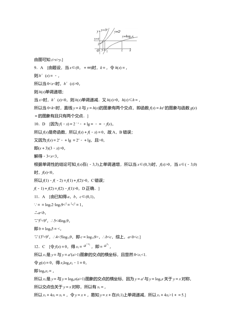 二轮专题强化练答案精析_通用版（老高考）复习资料_2023年复习资料_二轮复习_2023年高考数学二轮复习讲义+课件（全国版理科）_2023年高考数学二轮复习讲义（全国版理科）_学生版