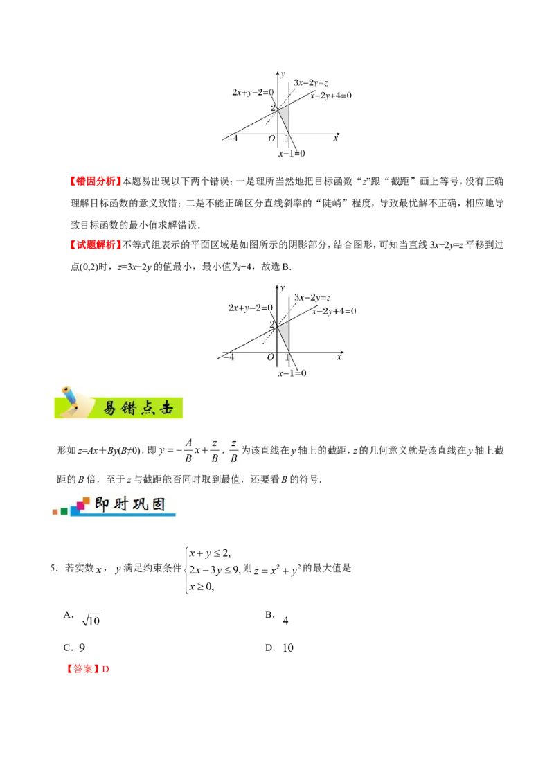 专题07不等式-备战2019年高考数学（文）之纠错笔记系列（原卷版）_新高考复习资料_2022年新高考资料_2022年一轮复习各版本_1.新高考2022年高考数学一轮复习_原卷版