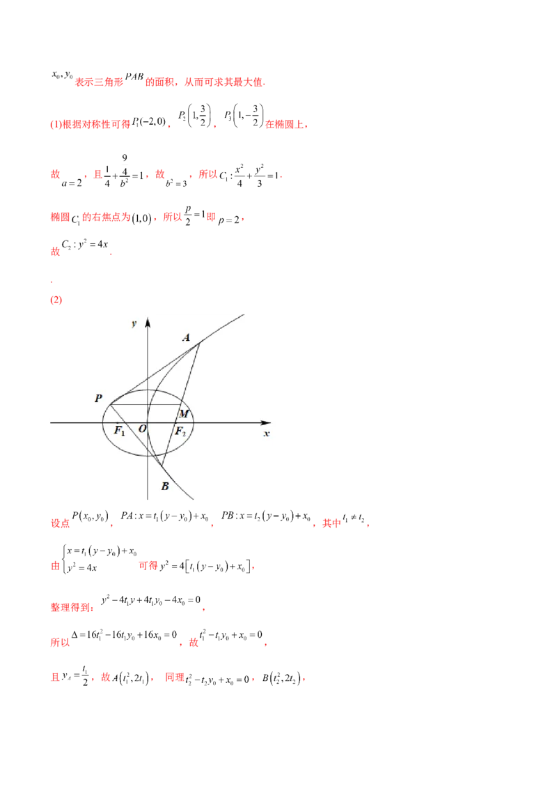 重难点15七种圆锥曲线的应用解题方法（核心考点讲与练）-2023年高考数学一轮复习核心考点讲与练（新高考专用）(解析版）_02高考数学_新高考复习资料_2023年新高考资料_一轮复习