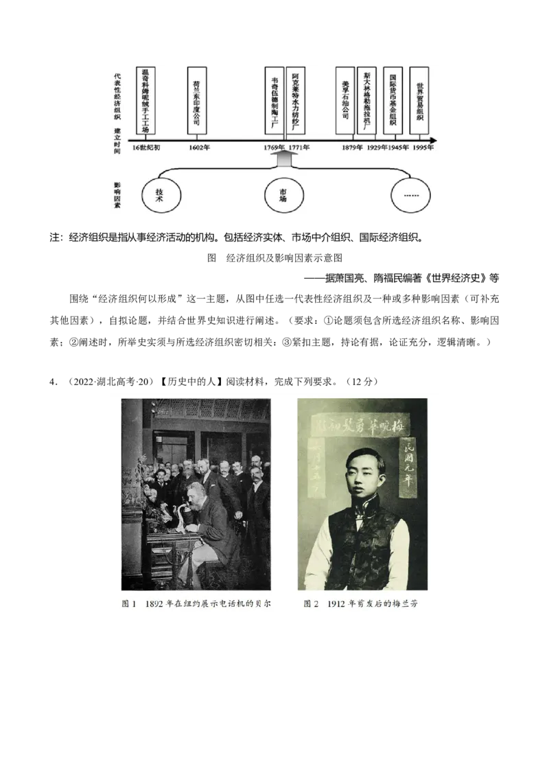 重难点24开放性论述题解答技巧（原卷版）_07高考历史_2024年新高考资料_3.2024专项复习_2024年高考历史热点&middot;重点&middot;难点专练（新高考专用）