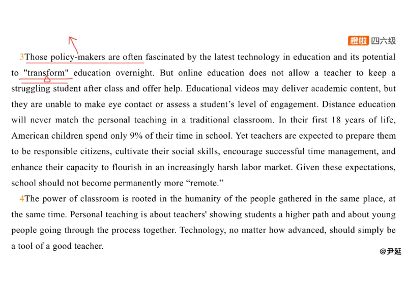 08.阅读精讲精练8_英语四六级保存避免失效_最新更新，视频都在这_2026、6月四级速转存易和谐_0、2025年12月四级_06.橙啦四级全程班石雷鹏_03.解题技巧+专项带练_03.阅读精讲精练_资料