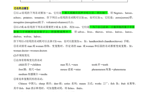 重难语法练01名词冠词介词代词及其它（解析版）_03高考英语_2025年新高考资料_二轮复习_2025年高考英语二轮热点题型归纳与变式演练（新高考通用）340016860_第四部分重点语法