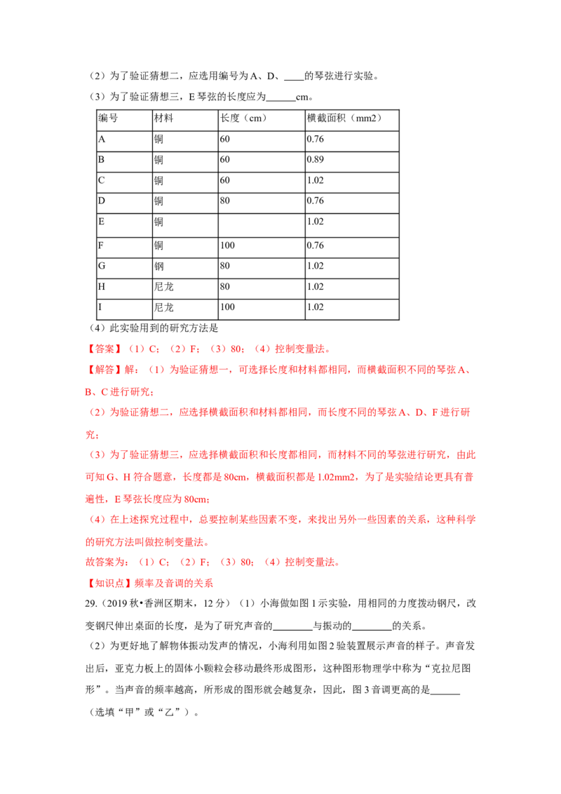 第一章单元测试卷（解析版）_8上-初中物理苏科版(4)_赠送：旧版资料（和新版好多一样，仍具有很大参考价值）_04试卷_单元测试_单元测试_第一章+单元测试卷