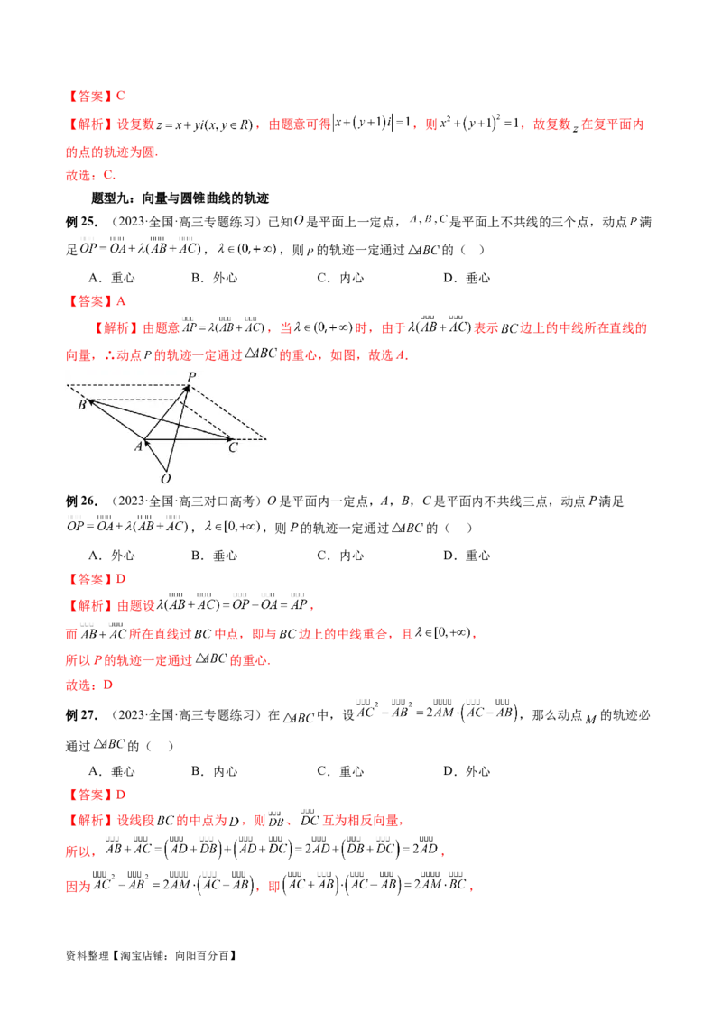 重难点突破05求曲线的轨迹方程（十大题型）（解析版）_02高考数学_新高考复习资料_2024年新高考资料_一轮复习资料_完2024年高考数学一轮复习讲练测(课件+讲义+练习)（新高考）