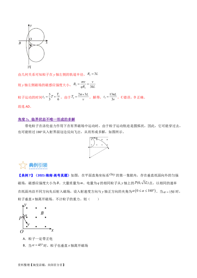 考点47带电粒子在匀强磁场中运动的临界、极值和多解问题（核心考点精讲+分层精练）解析版_04高考物理_新高考复习资料_2024新高考复习资料_一轮复习资料