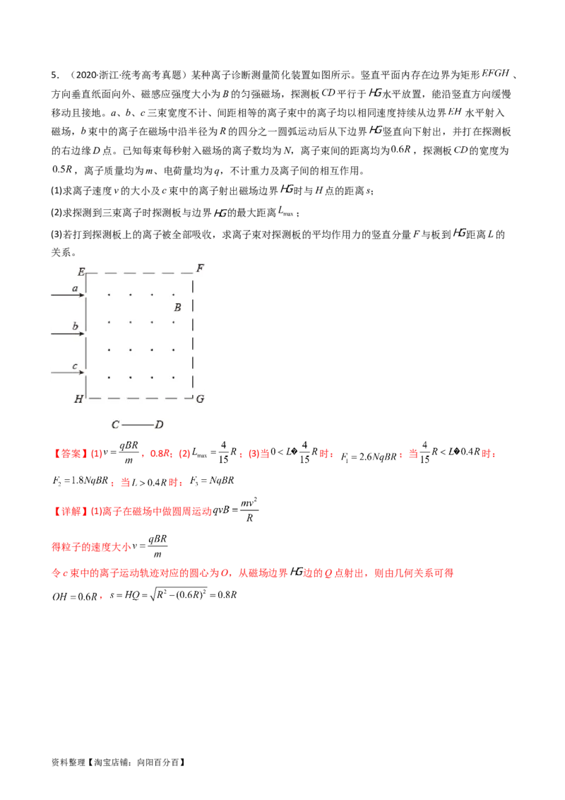 考点47带电粒子在匀强磁场中运动的临界、极值和多解问题（核心考点精讲+分层精练）解析版_04高考物理_新高考复习资料_2024新高考复习资料_一轮复习资料