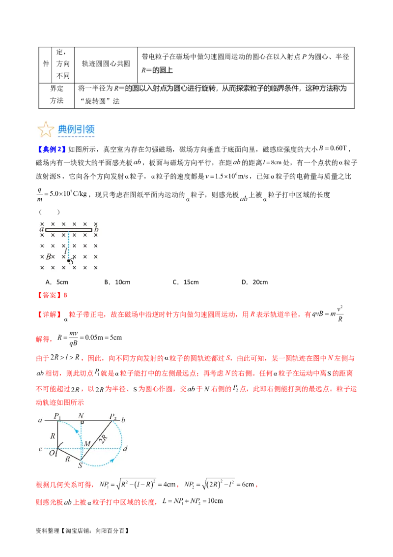 考点47带电粒子在匀强磁场中运动的临界、极值和多解问题（核心考点精讲+分层精练）解析版_04高考物理_新高考复习资料_2024新高考复习资料_一轮复习资料