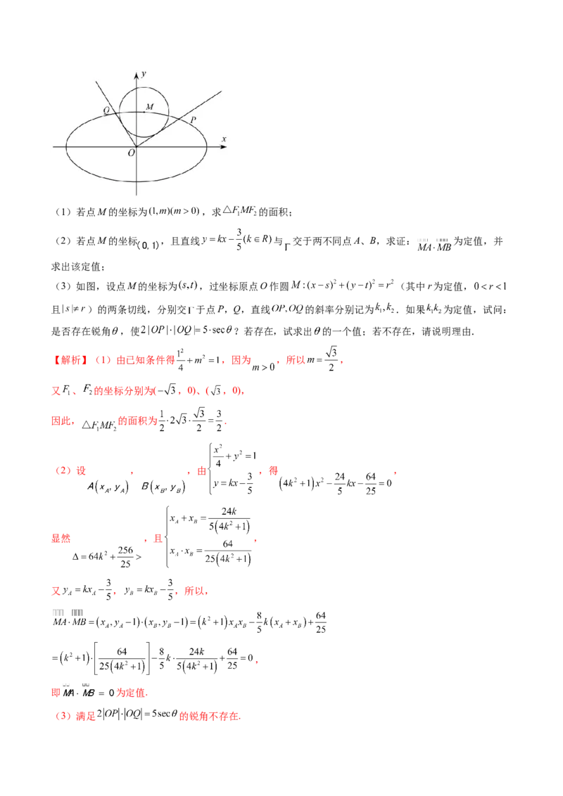 重难点突破15圆锥曲线中的经典七大名圆问题（七大题型）（解析版）_02高考数学_2025年新高考资料_一轮复习_2025年高考数学一轮复习讲练测（新教材新高考，含2024高考真题）