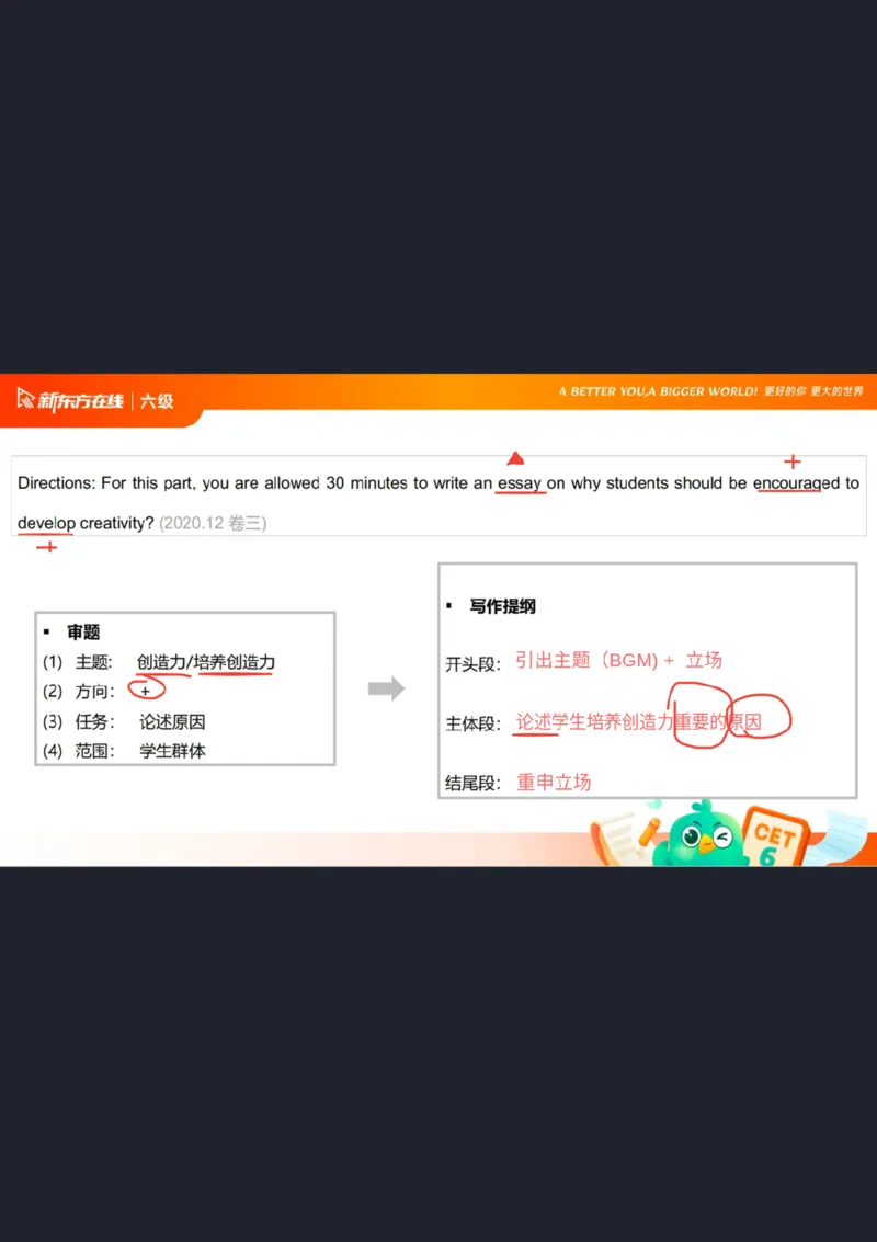 25_12_六级写作2笔记_1758547868647_英语四六级保存避免失效_最新更新，视频都在这_2026，6月六级速转存易和谐_0、2025年12月六级_07.东方六级全程班陈志超_00.讲义_六级核心技巧讲解
