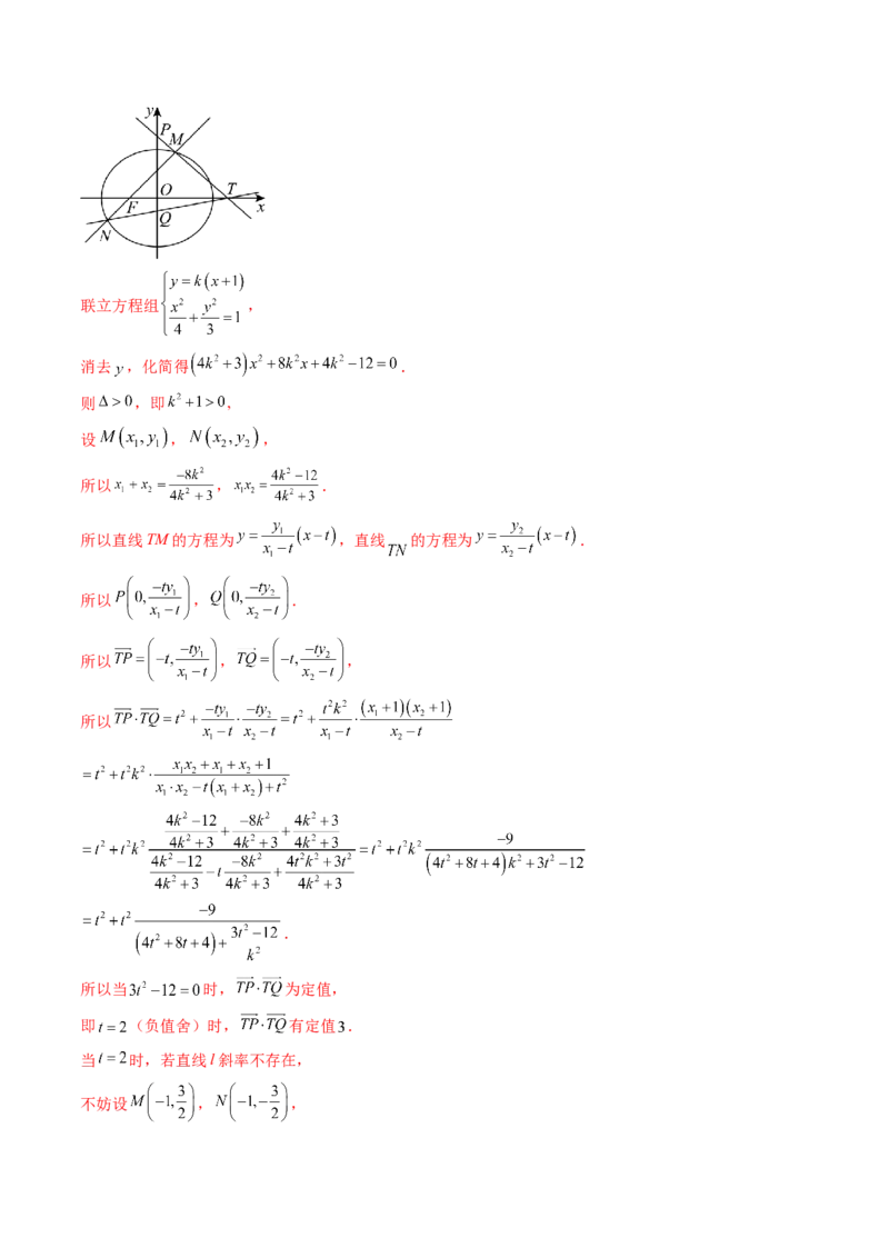 重难点突破11圆锥曲线中的探索性与综合性问题（七大题型）（解析版）_2025年新高考资料_一轮复习_2025年高考数学一轮复习讲练测（新教材新高考，含2024高考真题）_第八章平面解析几何