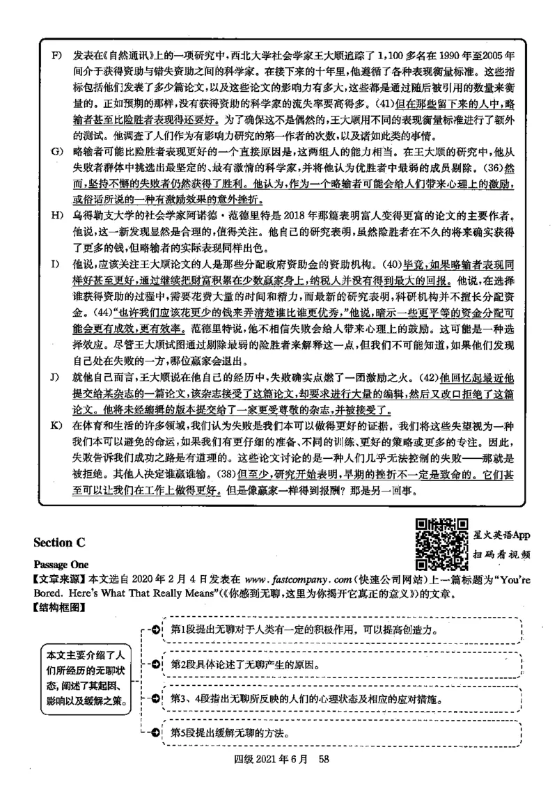 2021.06英语四级解析第3套_英语四六级保存避免失效_最新更新，视频都在这_2026，6月六级速转存易和谐_0、2025年12月六级_00.学丞六级全程班刘晓燕_00讲义资料_四六级历年真题汇总(1)