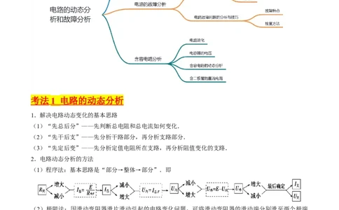 考点39电路的动态分析和故障分析（核心考点精讲+分层精练）（原卷版）_04高考物理_新高考复习资料_2024新高考复习资料_一轮复习资料