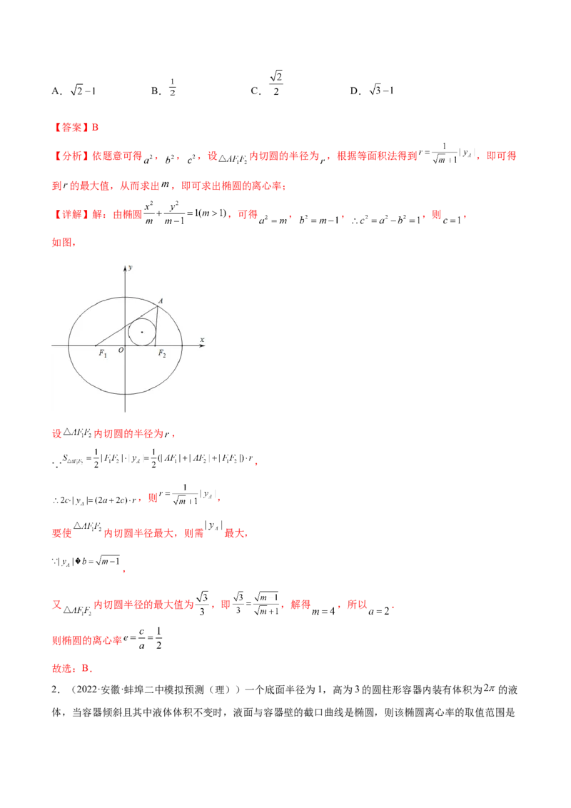 重难点12五种椭圆解题方法（核心考点讲与练）-2023年高考数学一轮复习核心考点讲与练（新高考专用）(解析版）_02高考数学_新高考复习资料_2023年新高考资料_一轮复习