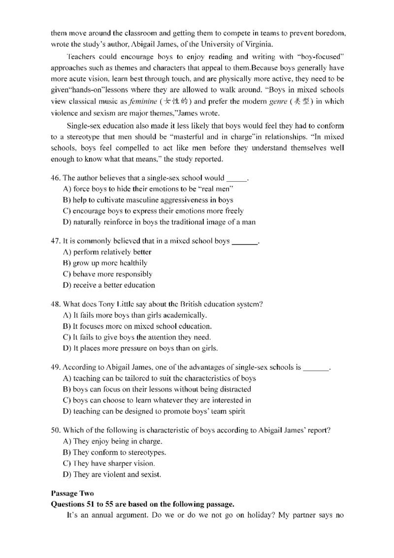 2015年06月四级真题第3套可复制可搜索_英语四六级保存避免失效_最新更新，视频都在这_2026，6月六级速转存易和谐_0、2025年12月六级_00.学丞六级全程班刘晓燕_00讲义资料_真题PDF