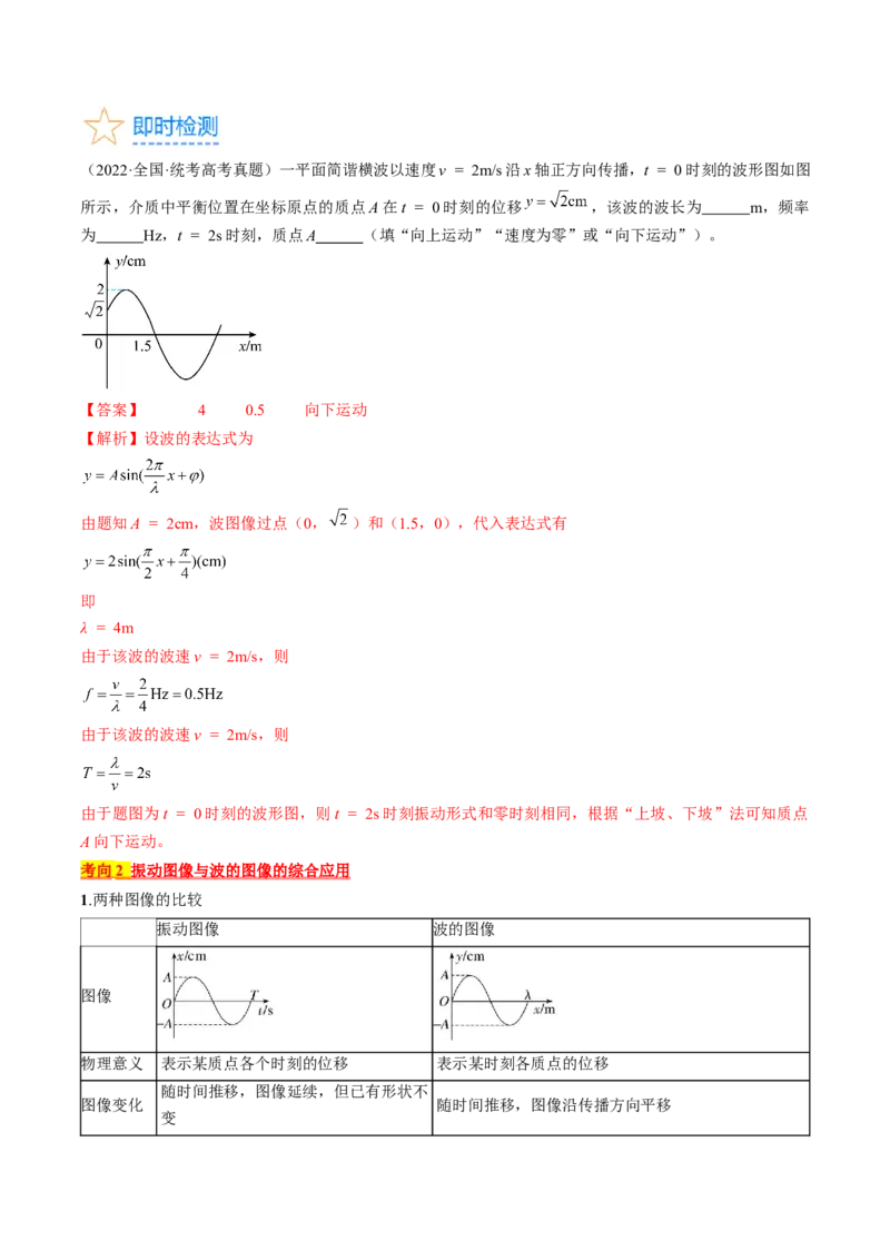 考点62机械波（解析版）_04高考物理_通用版（老高考）复习资料_2024年复习资料_完备战2024年高考物理一轮复习考点帮（全国通用）_答案解析版