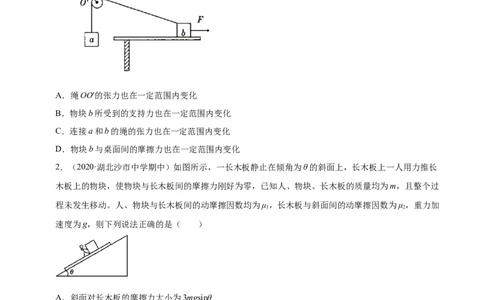 解密02相互作用（原卷版）-备战2021年高考物理高频考点解密_04高考物理_新高考复习资料_2021年新高考资料_高频考点解密2021年高考物理二轮复习讲义+分层训练