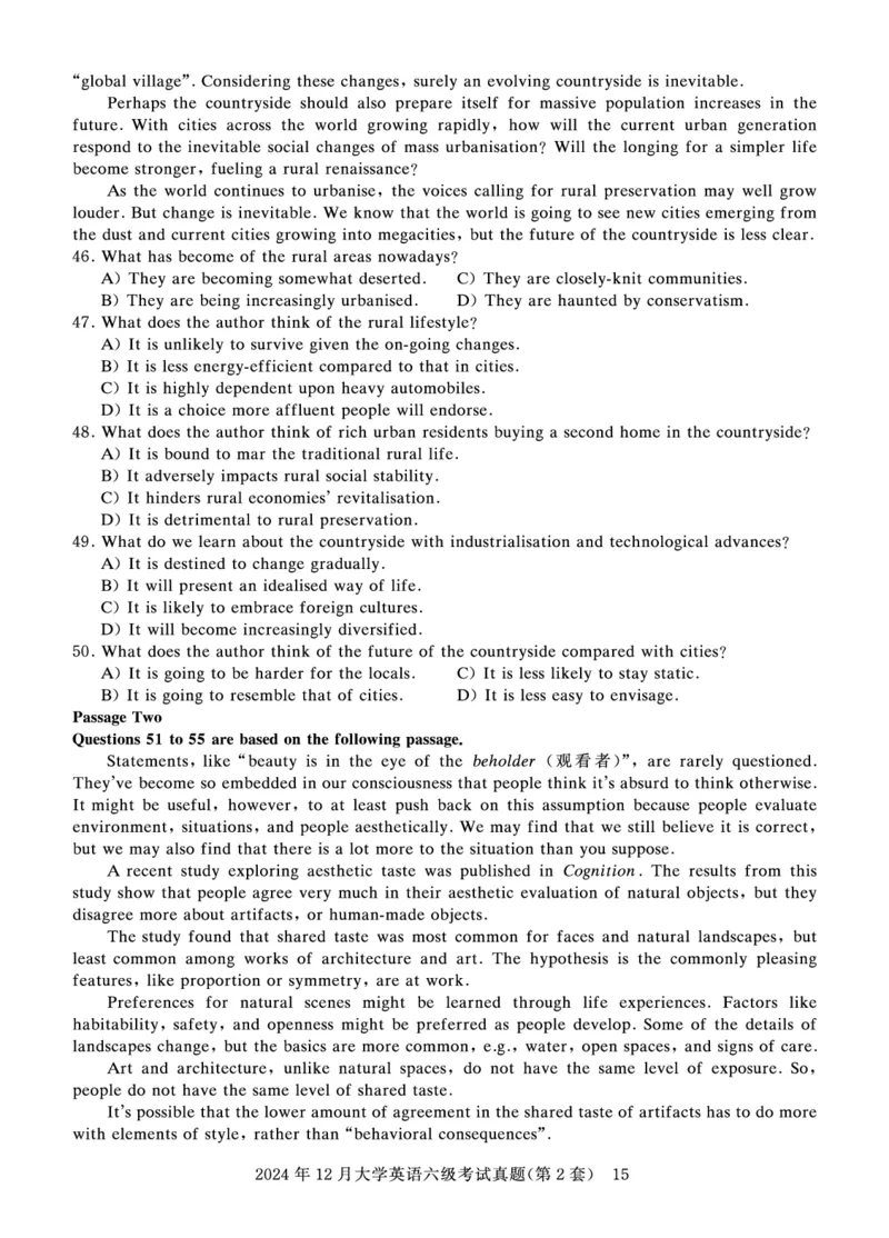 2024年12月六级真题试题_英语四六级保存避免失效_最新更新，视频都在这_2026、6月四级速转存易和谐_0、2025年12月四级_00.学丞四级全程班刘晓燕_00讲义资料_四六级历年真题汇总