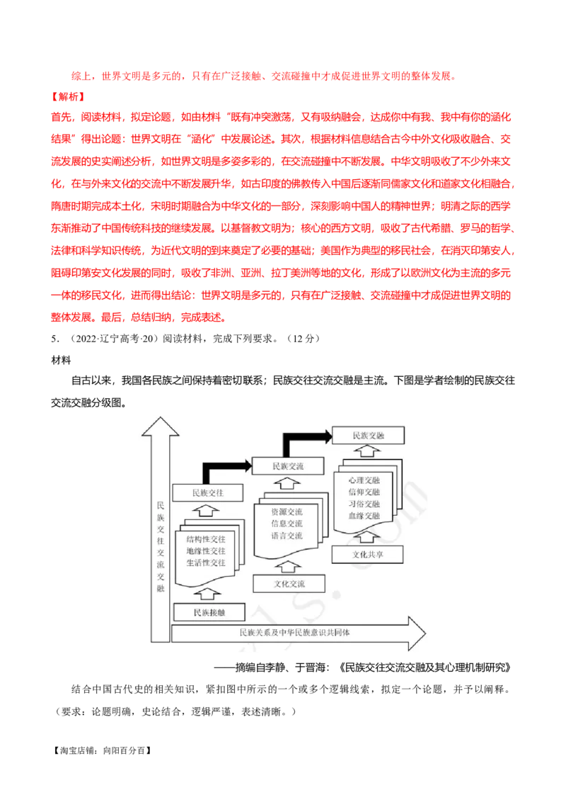 重难点24开放性论述题解答技巧（解析版）_07高考历史_新高考复习资料_2024年新高考复习资料_专项复习资料_❤2024年高考历史热点&middot;重点&middot;难点专练（新高考专用）