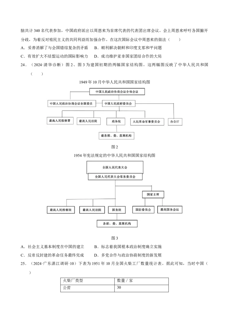 重难点08中国特色社会主义道路的开创与发展（原卷版）_07高考历史_新高考复习资料_2024年新高考复习资料_专项复习资料_❤2024年高考历史热点&middot;重点&middot;难点专练（新高考专用）