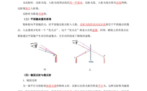 第二章光现象速记清单（解析版）_8上-初中物理苏科版(4)_06知识清单（齐全）_第1套_第2章+光现象速记清单-新教材2024-2025学年八年级物理上册单元速记&middot;巧练（苏科版2024）