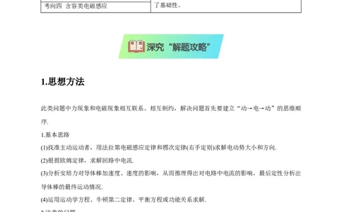 计算4电磁感应综合计算问题（解析版）_04高考物理_2025年新高考资料_二轮复习_模型与方法2025届高考物理二轮复习热点题型归类340322924