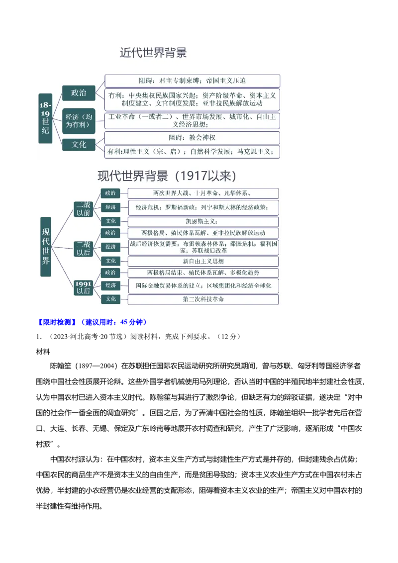 重难点21背景原因类材料题解答技巧（解析版）_07高考历史_2024年新高考资料_3.2024专项复习_2024年高考历史热点&middot;重点&middot;难点专练（新高考专用）