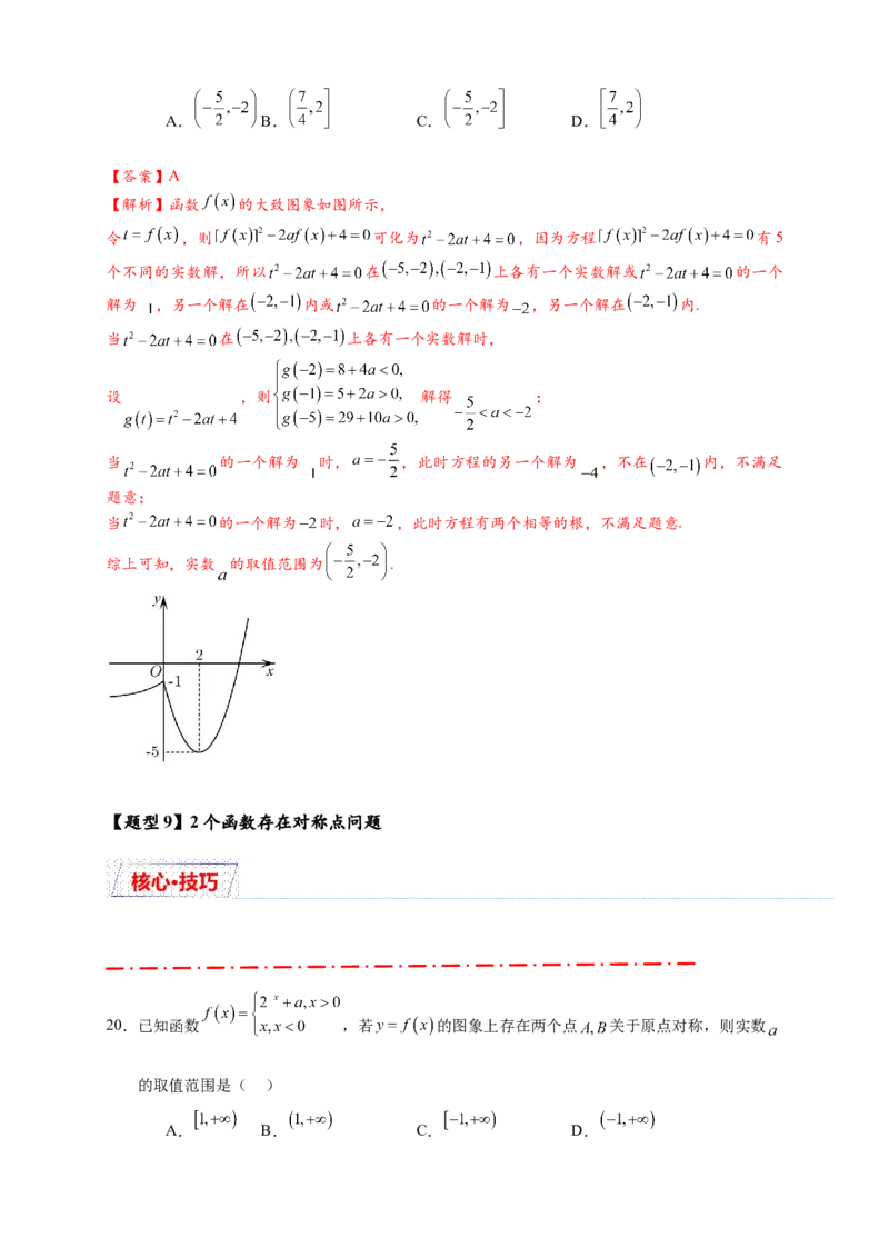重难点专题2-1函数与方程10类常考压轴小题（解析版）-2025届高考数学热点题型归纳与重难点突（新高考专用）_02高考数学_2025年新高考资料_二轮复习