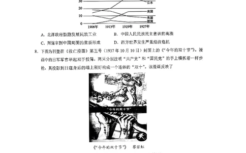 辽宁省鞍山市普通高中2022-2023学年高三第一次质量监测历史试题_07高考历史_历史高考模拟题_新高考_2023年_2023辽宁省鞍山市普通高中高三上学期第一次质量监测历史