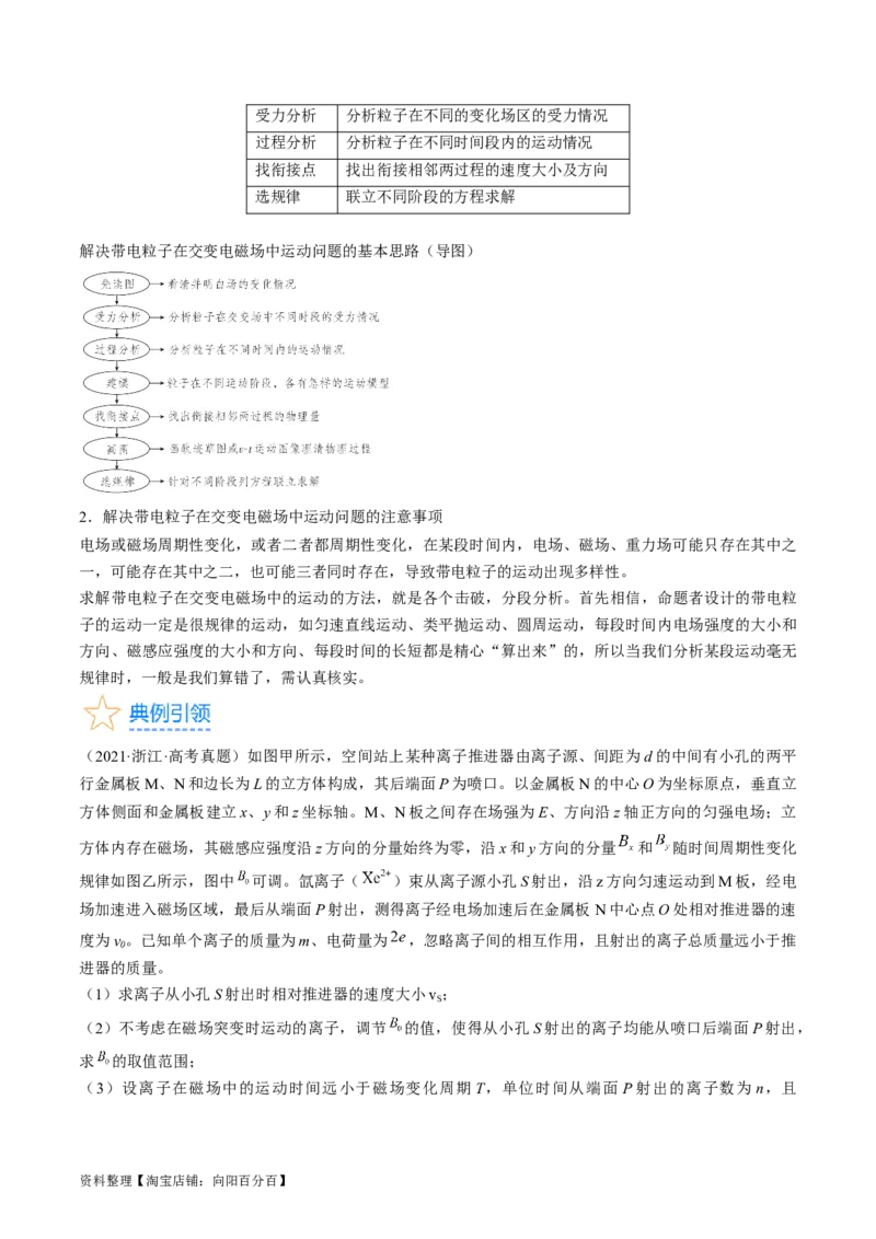 考点47带电粒子在叠加场中运动（解析版）_04高考物理_通用版（老高考）复习资料_2024年复习资料_完备战2024年高考物理一轮复习考点帮（全国通用）_答案解析版