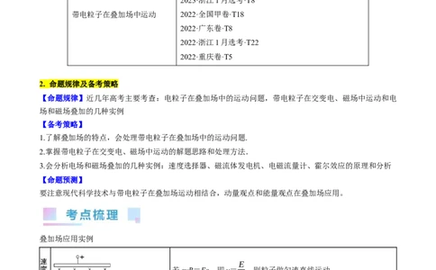 考点47带电粒子在叠加场中运动（解析版）_04高考物理_通用版（老高考）复习资料_2024年复习资料_完备战2024年高考物理一轮复习考点帮（全国通用）_答案解析版