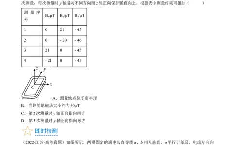 考点44磁场的叠加安培力（原卷版）_04高考物理_通用版（老高考）复习资料_2024年复习资料_完备战2024年高考物理一轮复习考点帮（全国通用）