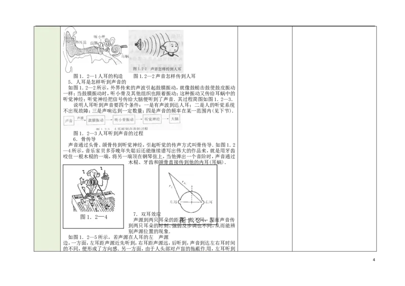苏科初中物理八上《1第一章声现象》word教案(2)_8上-初中物理苏科版(4)_赠送：旧版资料（和新版好多一样，仍具有很大参考价值）_02教案