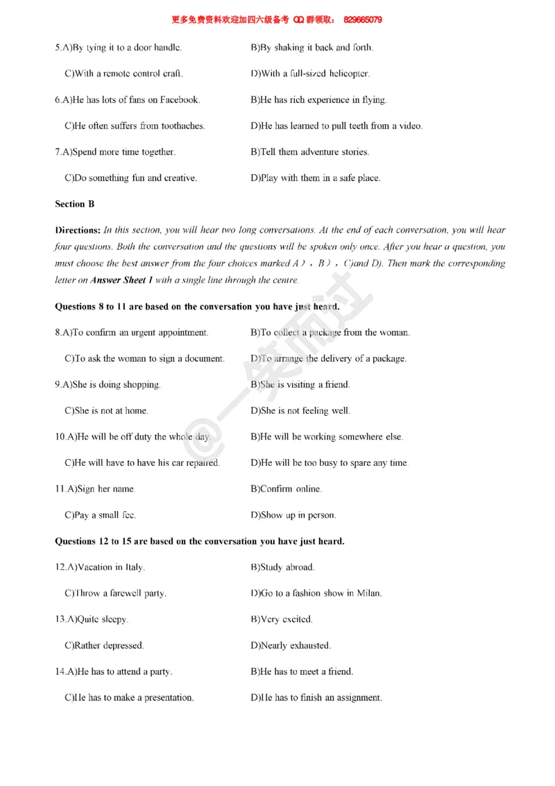 2019年6月四级真题第二套_英语四六级保存避免失效_最新更新，视频都在这_2026、6月四级速转存易和谐_0、2025年12月四级_04.笑过四级全程班周思成_00.讲义_四级真题_2019年四级真题