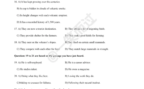 2019年6月四级真题第二套_英语四六级保存避免失效_最新更新，视频都在这_2026、6月四级速转存易和谐_0、2025年12月四级_04.笑过四级全程班周思成_00.讲义_四级真题_2019年四级真题