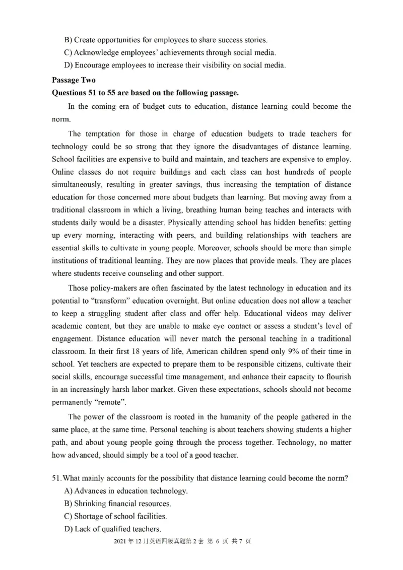 2022.06四级真题第2套可复制可搜索，打印首选_英语四六级保存避免失效_最新更新，视频都在这_2026、6月四级速转存易和谐_新大学英语2025.6月4.6级真题_※1.四级历年真题、解析及听力