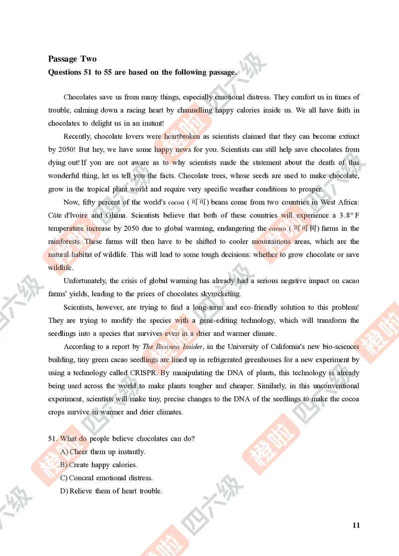 03.2024年12月四级（第二套）-试题6-12_英语四六级保存避免失效_最新更新，视频都在这_2026、6月四级速转存易和谐_0、2025年12月四级_06.橙啦四级全程班石雷鹏_00.讲义_真题_24年12月