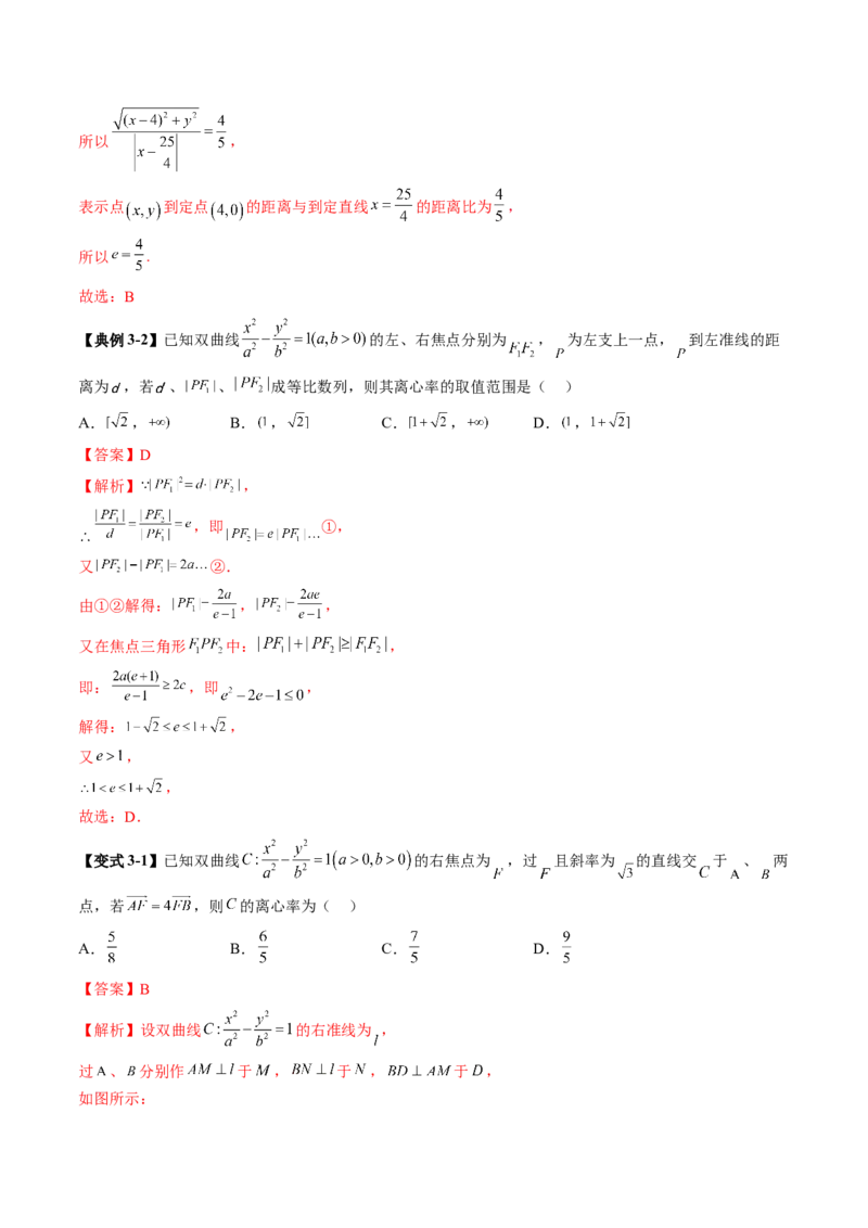 重难点突破04轻松搞定圆锥曲线离心率二十大模型（二十大题型）（解析版）_2025年新高考资料_一轮复习_2025年高考数学一轮复习讲练测（新教材新高考，含2024高考真题）