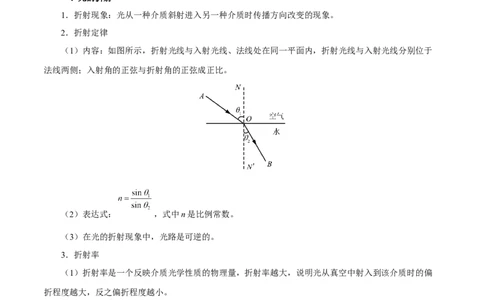 解密18光学（解析版）-高频考点解密2021年高考物理二轮复习讲义+分层训练_04高考物理_新高考复习资料_2021年新高考资料_高频考点解密2021年高考物理二轮复习讲义+分层训练
