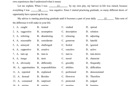 重难点07完形填空夹叙夹议-2024年高考英语热点&middot;重点&middot;难点专练（新高考专用）（原卷版）_03高考英语_新高考复习资料_2024年新高考资料_专项复习资料_重点难点练