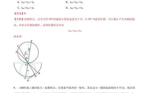 考点巩固卷13等时圆模型与斜面中的临界问题（解析版）_04高考物理_新高考复习资料_2024新高考复习资料_一轮复习资料_完2024年高考物理一轮复习考点通关卷（新高考通用）_力学部分