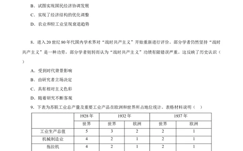 课时30十月革命的胜利与苏联的社会主义实践（原卷版）-2022年高考历史一轮复习小题多维练（新高考版）_07高考历史_新高考复习资料_2022年新高考复习资料