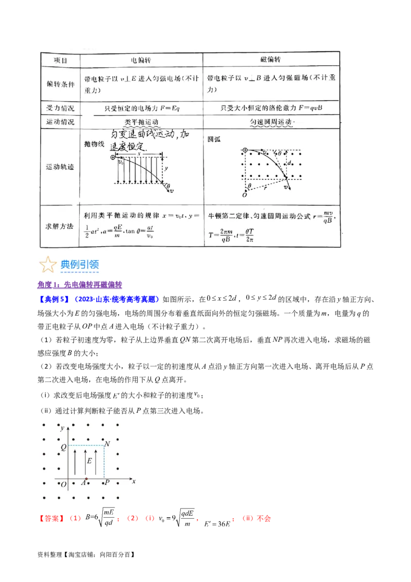 考点48带电粒子在复合场中的运动（核心考点精讲+分层精练）解析版_04高考物理_新高考复习资料_2024新高考复习资料_一轮复习资料
