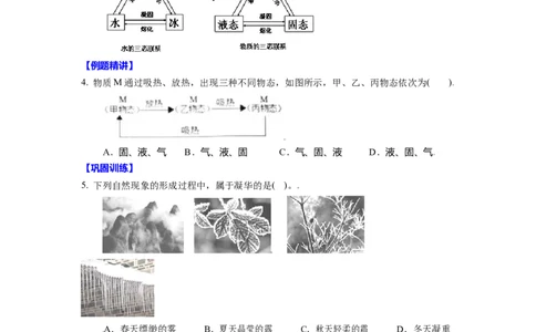 2.5水循环教案(原卷版)_8上-初中物理苏科版(4)_赠送：旧版资料（和新版好多一样，仍具有很大参考价值）_03讲义_2.5水循环教案(解析版)